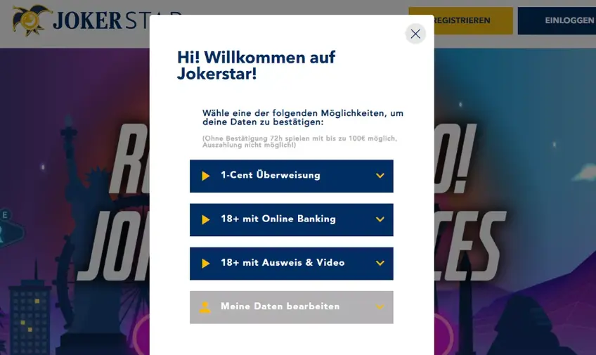 joker star casino anmeldung